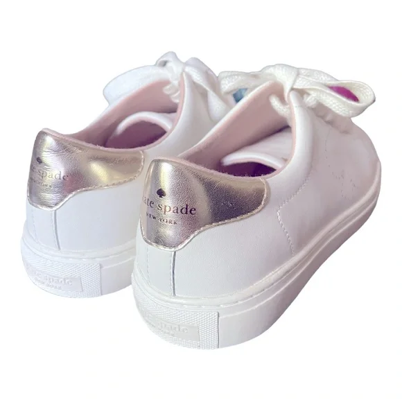NWT Kate Spade Genuine Leather Sneakers 8.5 - Picture 4 of 6